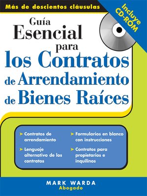 cover image of Guía Esencial Para los Contratos de Arrendamiento de Bienes Raices